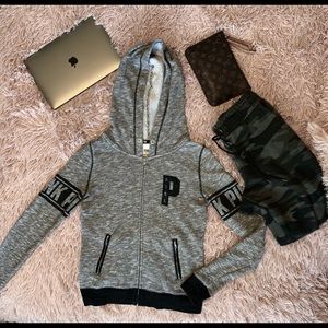 Super cute V.S. PINK zip up hoodie!